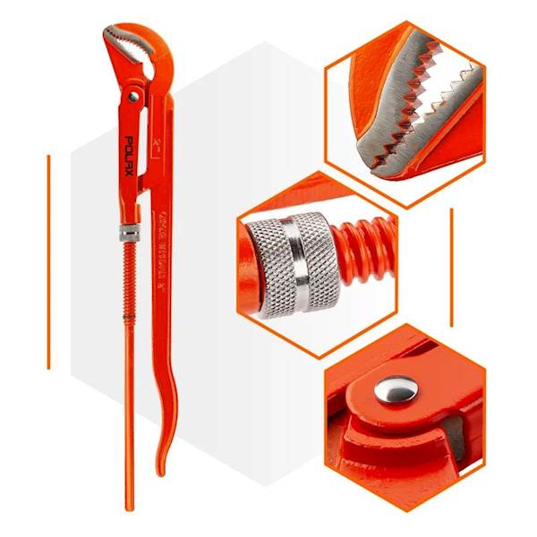 KLUCZ DO RUR TYP 45° POLAX 1"-1/2"