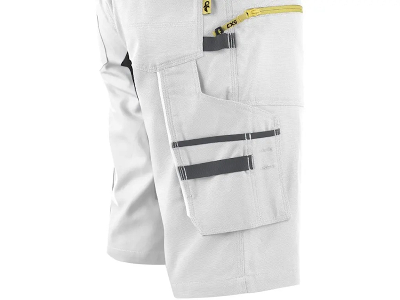 SPODENKI SZORTY CXS STRETCH BIAŁO-SZARE 50