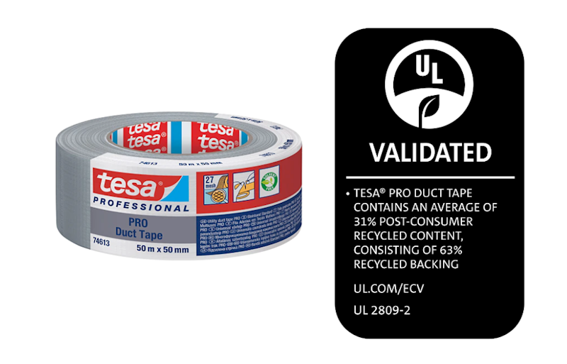 TAŚMA NAPRAWCZA SREBRNA TESA PRO 74613 DUCT TAPE RECYCLED PLASTIC 50 MM X 25 M