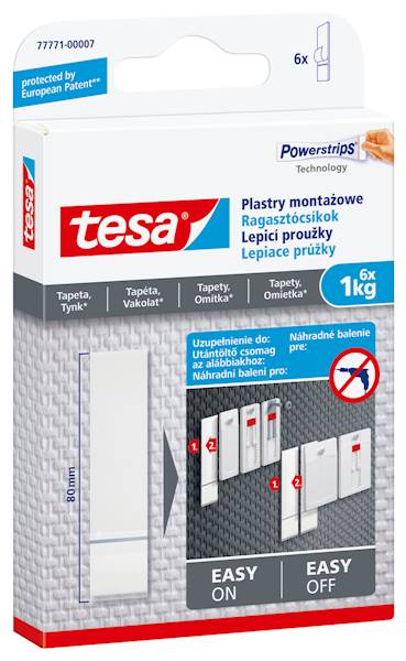 PLASTRY MONTAŻOWE DO TAPET TESA DO 1 KG
