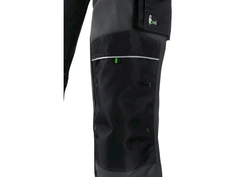 SPODNIE OGRODNICZKI CXS SIRIUS TRISTAN SKRÓCONY WARIANT 170-176CM SZARO-CZARNE 52