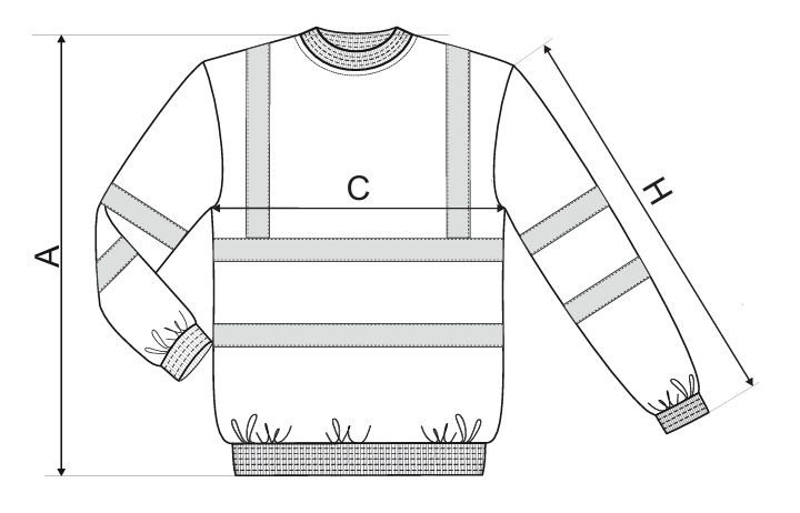 BLUZA OSTRZEGAWCZA RIMECK HV ESSENTIAL 4V6 POMARAŃCZOWA 2XL