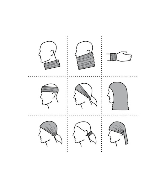 CHUSTA KOMIN MALFINI TWISTER 328 CZARNA