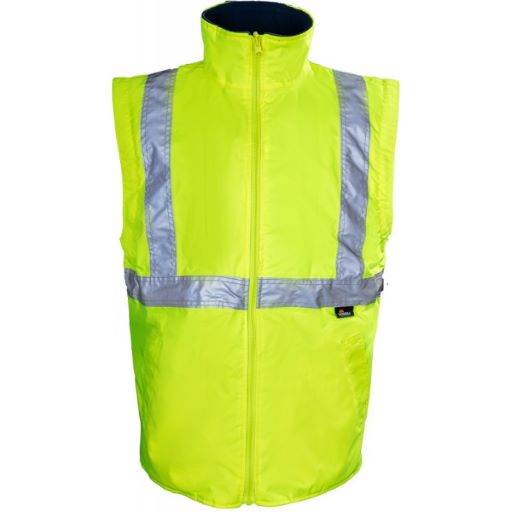 KURTKA OSTRZEGAWCZA 5W1 BETA VIZWELL ŻÓŁTO-GRANATOWA S