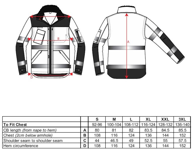 KURTKA OSTRZEGAWCZA PORTWEST PRO 3W1 ŻÓŁTO-CZARNA M