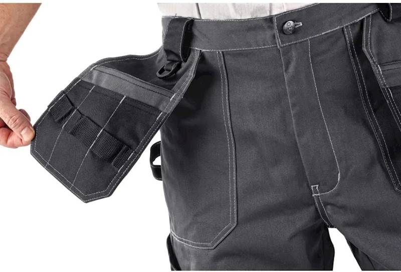 SPODNIE CXS ORION TEODOR PLUS SZARO-CZARNE 56