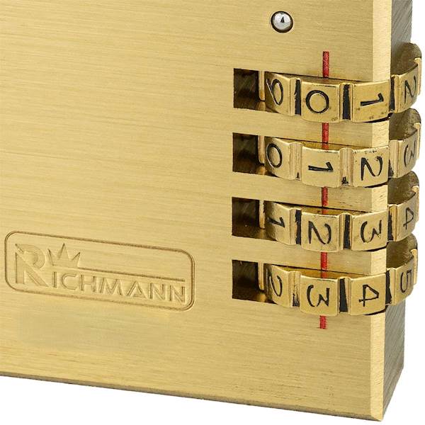KŁÓDKA NA SZYFR ZŁOTA RICHMANN 30 MM