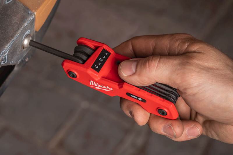ZESTAW SKŁADANYCH KLUCZY IMBUSOWYCH HEX MILWAUKEE 8 ELEMENTÓW