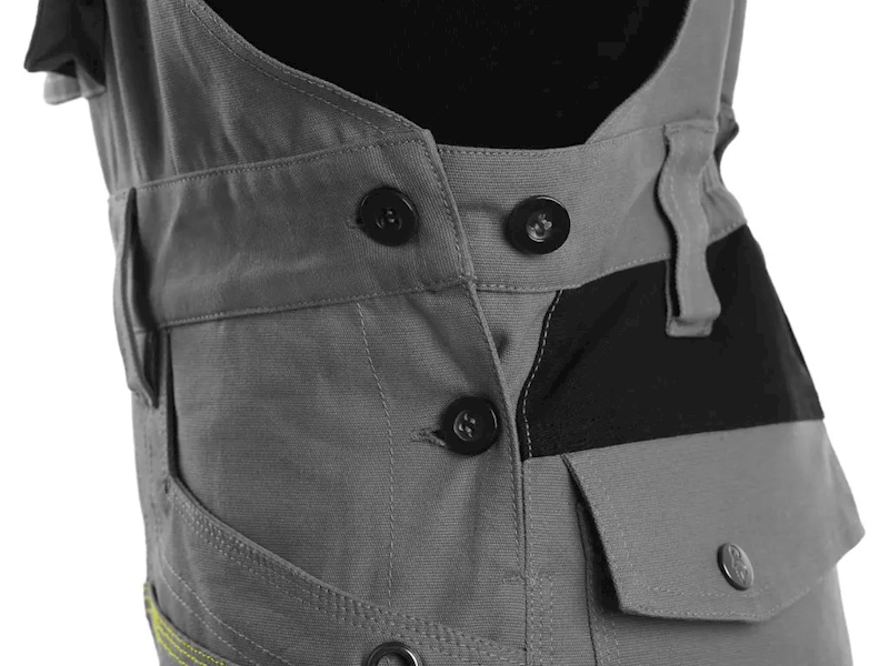 SPODNIE OGRODNICZKI DAMSKIE CXS STRETCH SZARO-CZARNE 38