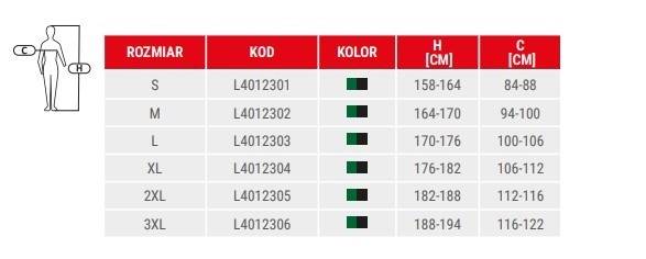 BLUZA OCIEPLANA LAHTI PRO L40123 ZIELONO-CZARNA L