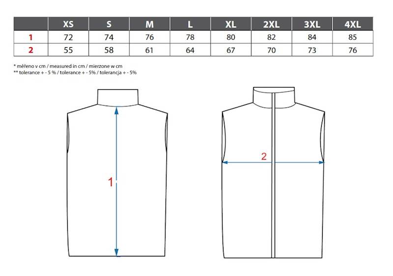 KAMIZELKA BEZRĘKAWNIK SOFTSHELL CXS PASO CZARNO-ŻÓŁTA 3XL