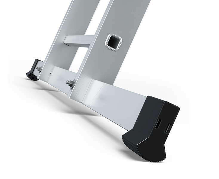 DRABINA ALUMINIOWA PRZEM-WIELOF.TŁOCZONA PRO 3X13 STOPNI