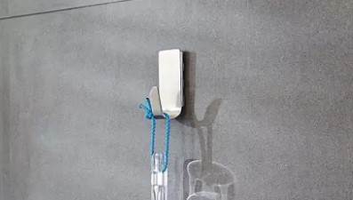 HACZYK SAMOPRZYLEPNY WODOODPORNY ZE STALI NIERDZEWNEJ TESA POWERSTRIPS DO 2 KG