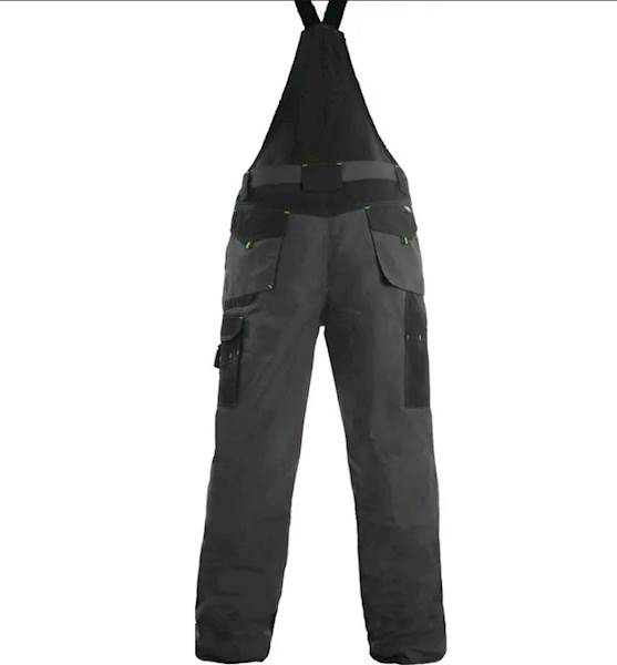 SPODNIE OGRODNICZKI OCIEPLANE CXS SIRIUS TRISTAN SZARO-CZARNE 48-50