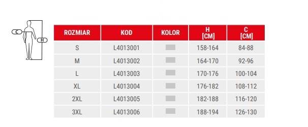 BLUZA Z KAPTUREM LAHTI PRO L40130 SZARA M