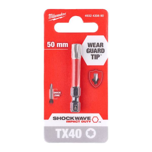 BIT UDAROWY MILWAUKEE SHOCKWAVE IMPACT DUTY TX40 X 50 MM
