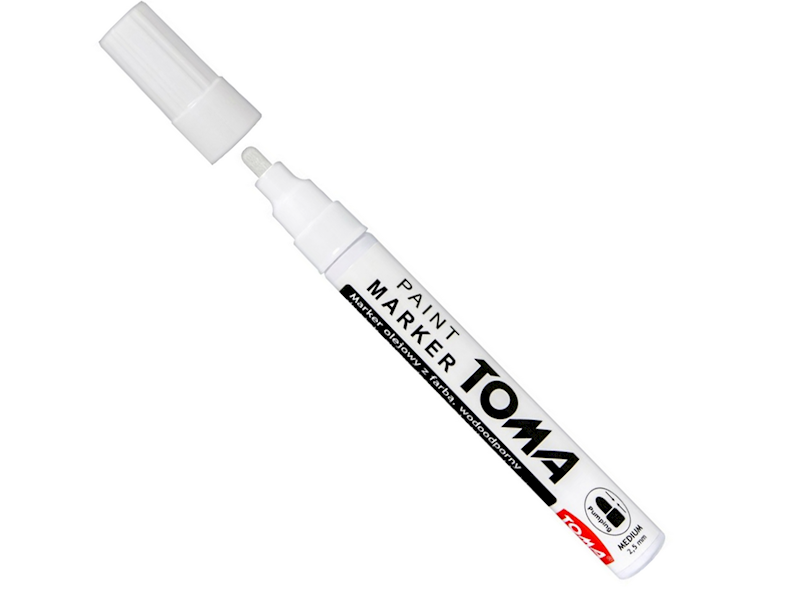 MARKER OLEJOWY BIAŁY TOMA 1 SZT.