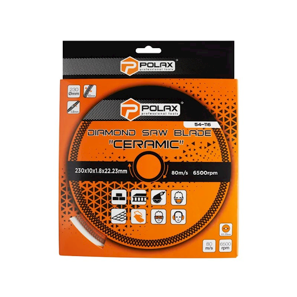 TARCZA DIAMENTOWA POLAX CERAMIC WARKOCZ 230 MM