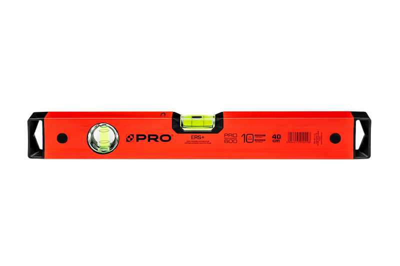ZESTAW POZIOMIC PRO600 MALOWANE CZERWONE 40/60/80/100/120/150/200 CM