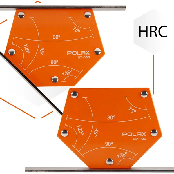 SPAWALNICZY KĄTOWNIK MAGNETYCZNY POLAX 30°,45°,60°,75°,90°,135° 22 KG 115 X 90 X 17 MM