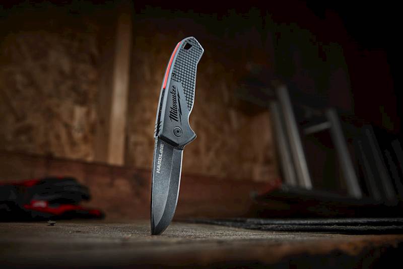 NÓŻ SKŁADANY GŁADKI MILWAUKEE HARDLINE 75 MM