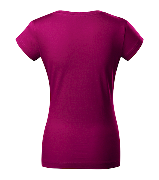 KOSZULKA DAMSKA T-SHIRT MALFINI FIT V-NECK 162 FUCHSIA RED S
