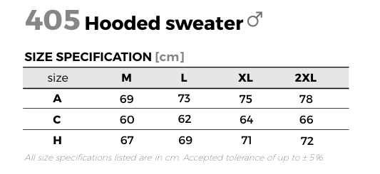 BLUZA MALFINI HOODED SWEATER 405 CZARNA L