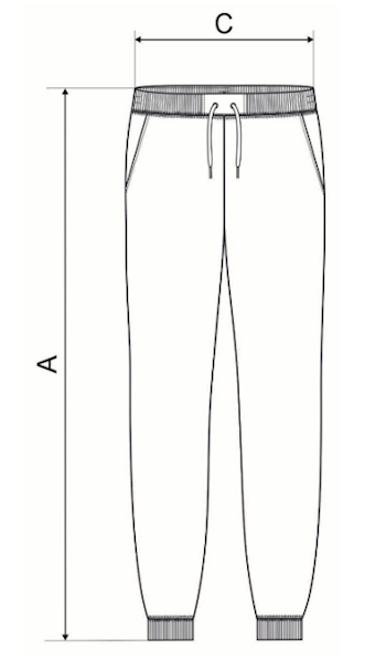 SPODNIE DRESOWE MALFINI REST 614 CIEMNY SZARY MELANŻ XL