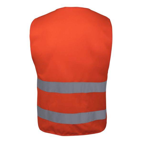 KAMIZELKA OSTRZEGAWCZA Z PASAMI ODBLASKOWYMI LAHTI PRO LPKO2 POMARAŃCZOWA 2XL