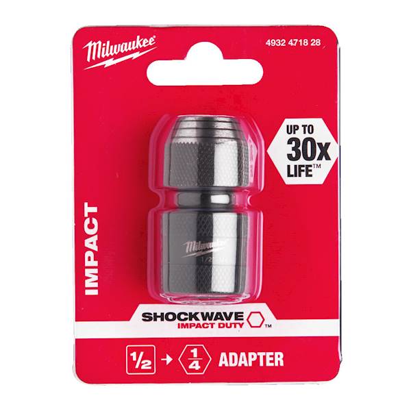 NASADKA UDAROWA ADAPTER MILWAUKEE 1/2" KWADRAT - 1/4" HEX