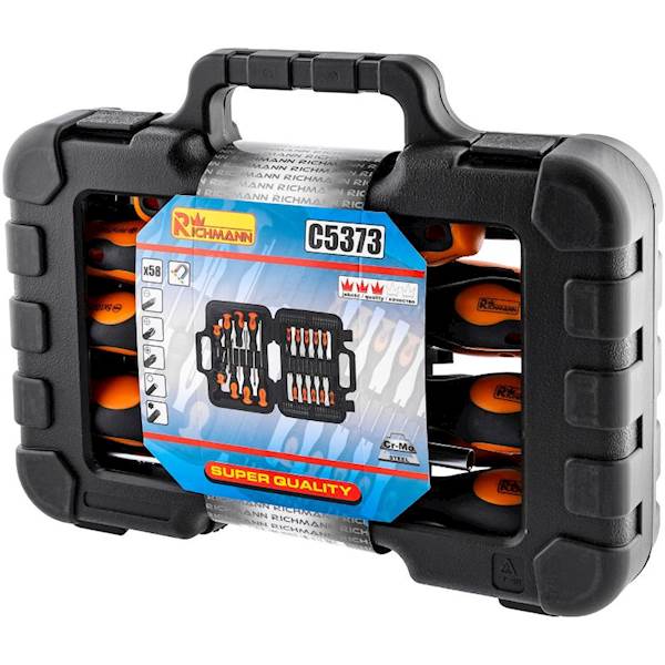 ZESTAW WKRETAKÓW I BITÓW RICHMANN 58 ELEMENTÓW