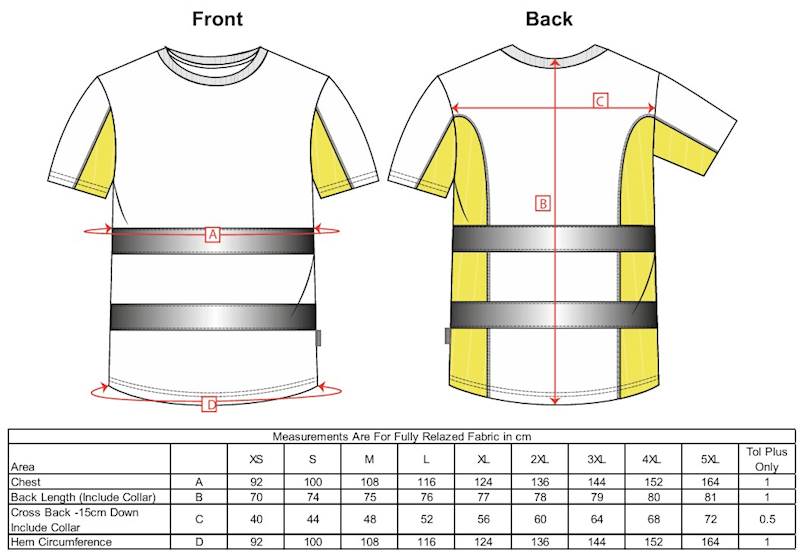 KOSZULKA T-SHIRT OSTRZEGAWCZY PORTWEST POMARAŃCZOWY M