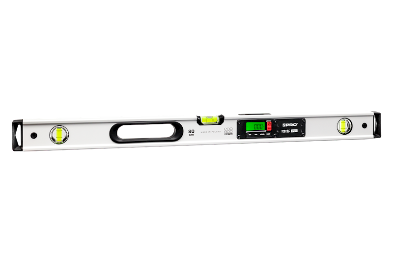 POZIOMICA ELEKTRONICZNA BIAŁA Z MAGNESAMI IP65 PRO900 DIGITAL POKROWIEC 80CM
