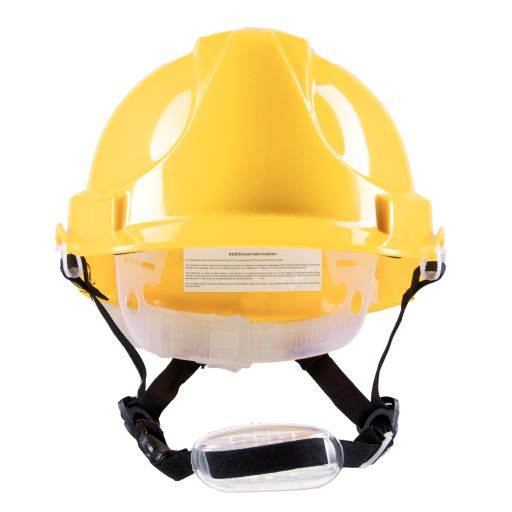 HEŁM ABS POLSTAR 4 PKT. PASEK PODBRÓDKOWY YS-4 ŻÓŁTY