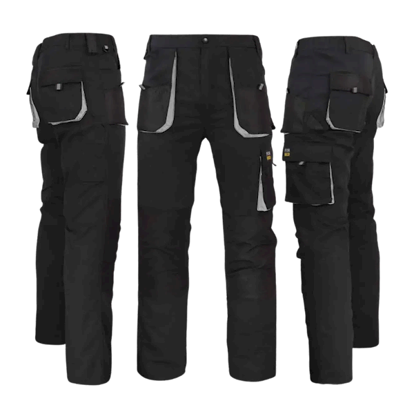 SPODNIE REIS FORECO-T BJS CZARNO-JASNOSZARE 52