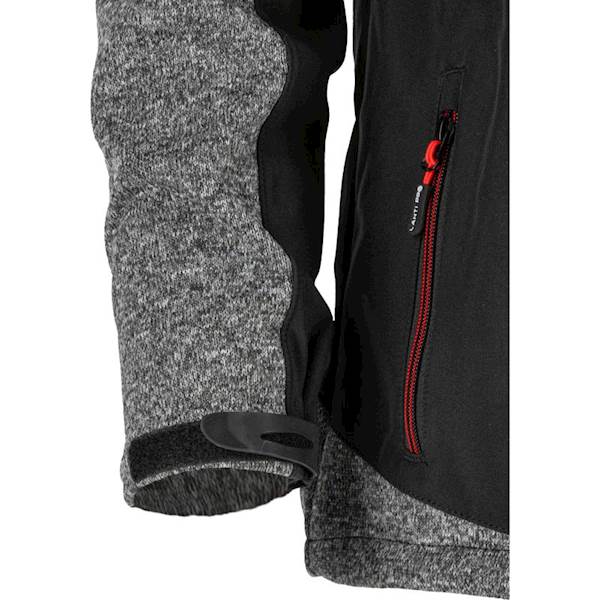 KURTKA SWETER WSTAWKI SOFT LAHTI PRO L40920 SZARO-CZARNA L