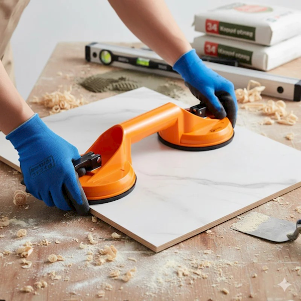 UCHWYT PRZYSSAWKA DO SZYB PODWÓJNA POLAX 115 MM 70 KG