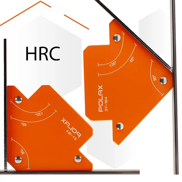 SPAWALNICZY KĄTOWNIK MAGNETYCZNY POLAX 45°,90°,135° 11 KG 70 X 80 X 14 MM