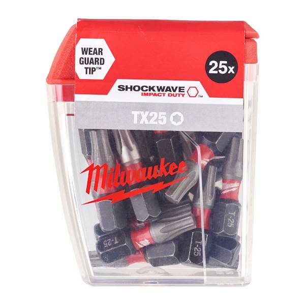 BIT UDAROWY MILWAUKEE SHOCKWAVE IMPACT DUTY TX25 X 25 MM