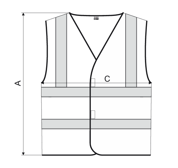 KAMIZELKA OSTRZEGAWCZA RIMECK HV BRIGHT 9V3 POMARAŃCZOWA M