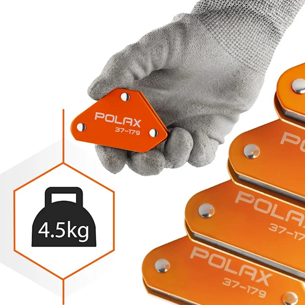 ZESTAW 4 SPAWALNICZY KĄTOWNIKÓW MAGNETYCZNYCH 45°,90°,135° 4 KG