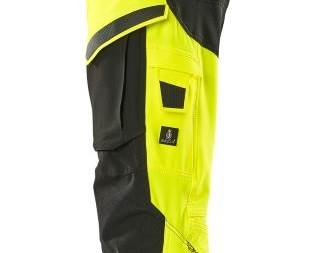SPODNIE MASCOT ACCELERATE SAFE Z KIESZENIAMI NA KOLANACH ŻÓŁTY HI-VIS/CZARNY 82C 52