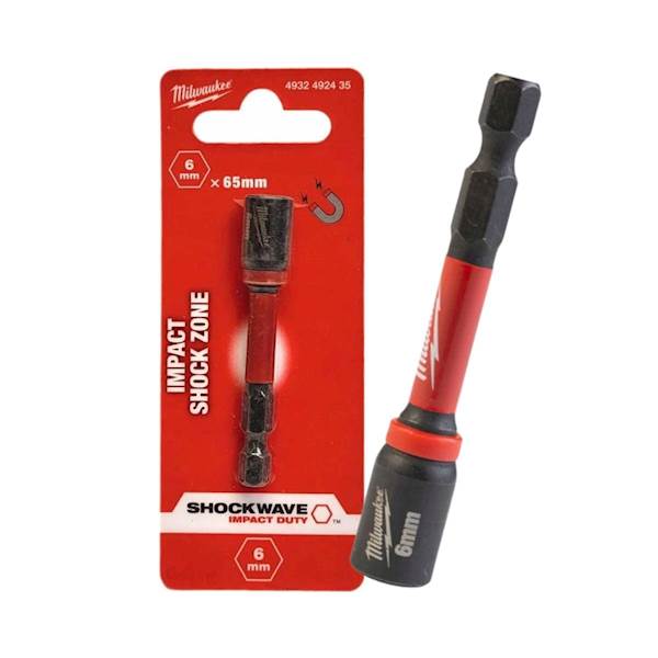 NASADKA UDAROWA MAGNETYCZNA MILWAUKEE SHOCKWAVE HEX 6 X 65 MM