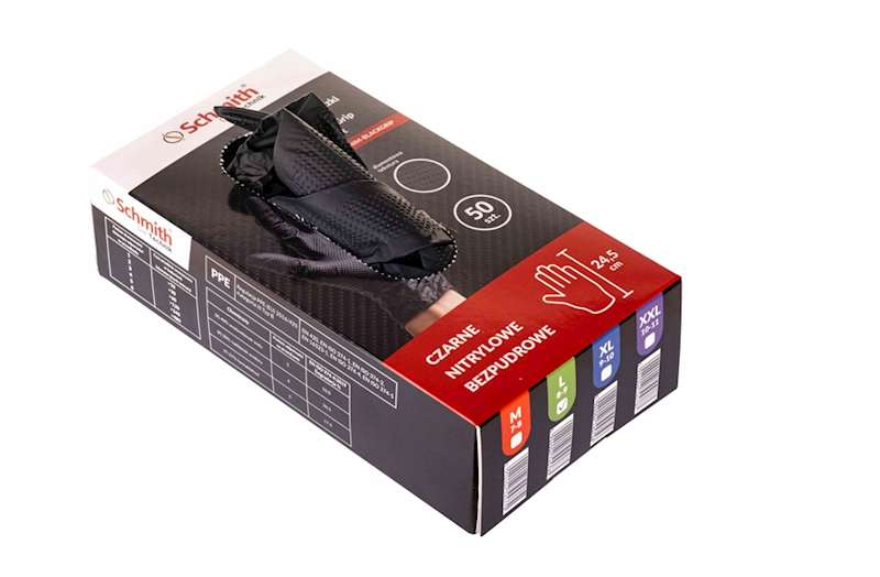 RĘKAWICE NITRYLOWE BLACKGRIP R.10/XL OP50SZT 