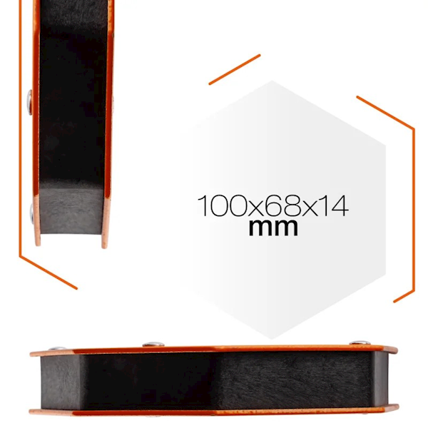 SPAWALNICZY KĄTOWNIK MAGNETYCZNY POLAX 30°,45°,60°,75°,90°,135° 11 KG 100 X 68 X 14 MM