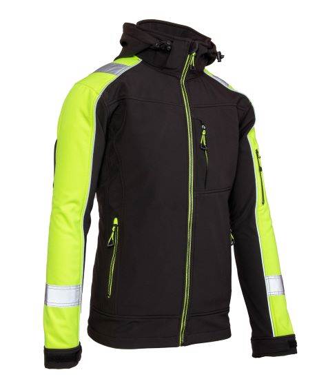 KURTKA SOFTSHELL POLSTAR BENEFIT RIVAL CZARNY/ZÓŁTY 2XL