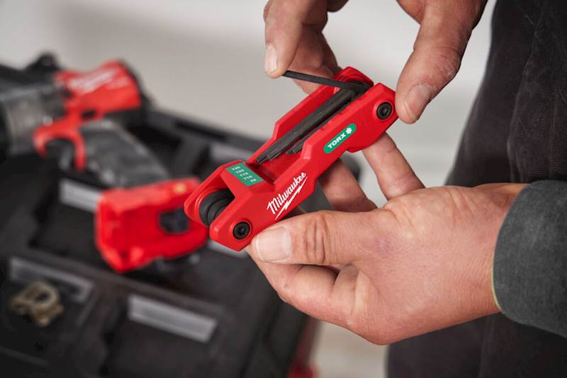 ZESTAW SKŁADANYCH KLUCZY TORX MILWAUKEE 8 ELEMENTÓW