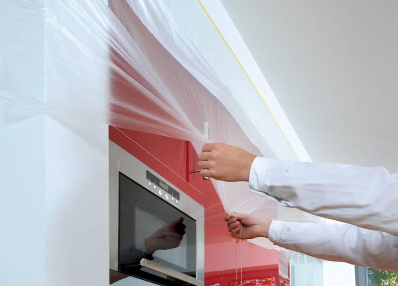 FOLIA MALARSKA MASKUJĄCA Z TAŚMĄ PRECYZYJNĄ TESA PROFESSIONAL 2w1 17 X 2,6 M