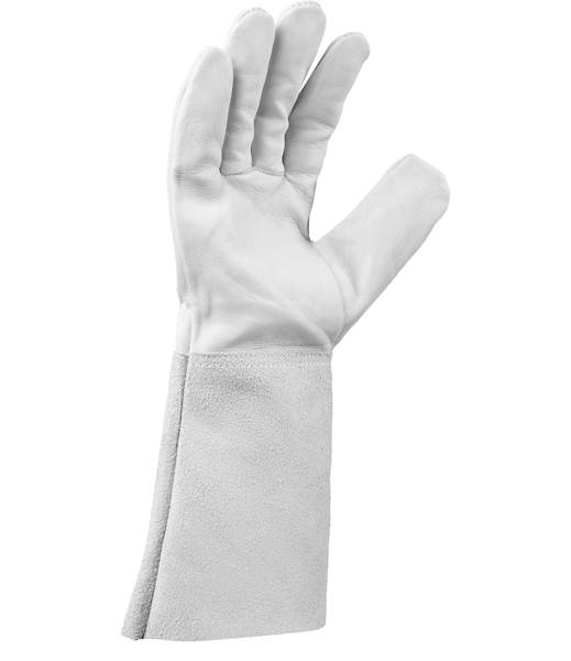 RĘKAWICE SKÓRZANE POLSTAR CABRA WELDER K2122X EN407-412X4X BIAŁE 10