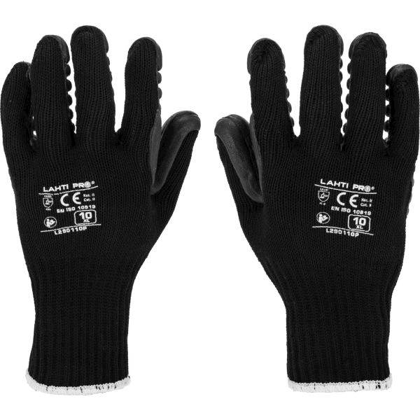 RĘKAWICE ANTYWIBRACYJNE LAHTI PRO L2901 CZARNE 10